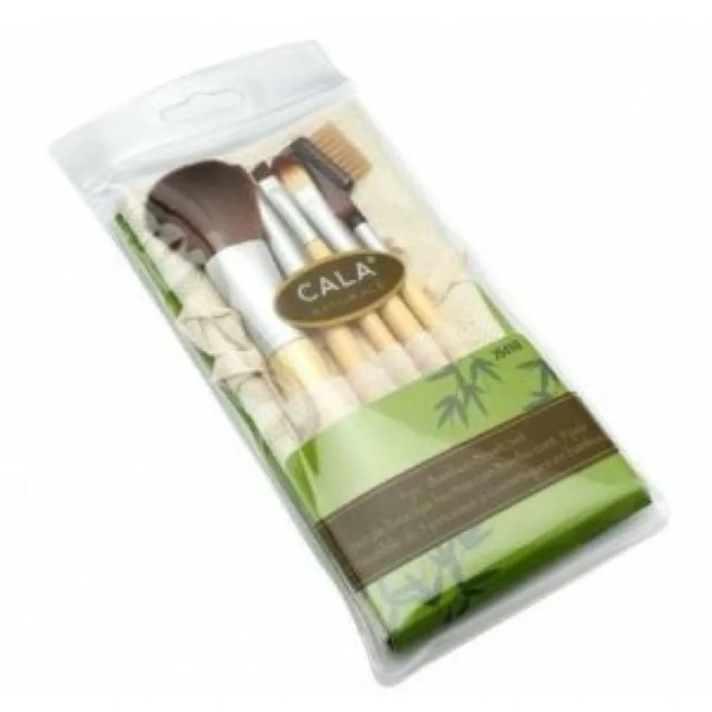 NEW CALA 5pc Bamboo Makeup Brush Set